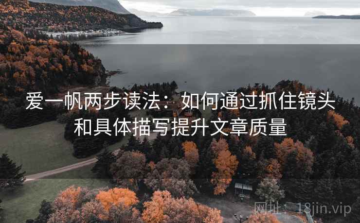 爱一帆两步读法:如何通过抓住镜头和具体描写提升文章质量 爱一帆两步读法:如何通过抓住镜头和具体描写提升文章质量