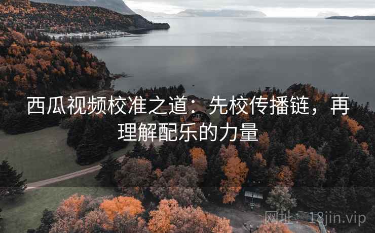 西瓜视频校准之道：先校传播链，再理解配乐的力量